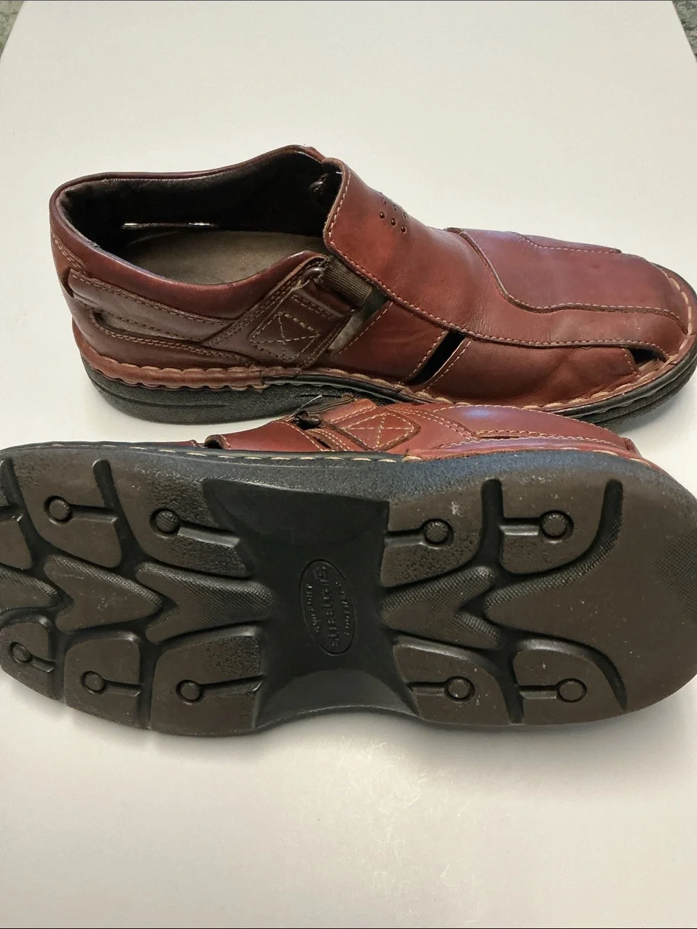 Men's Brown Leather Casual Slip-On Shoes